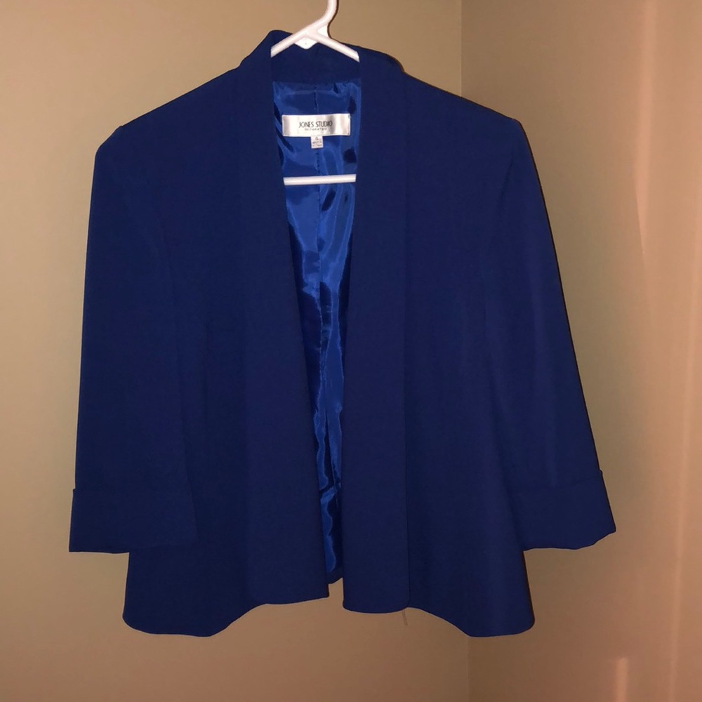 Bright blue blazer